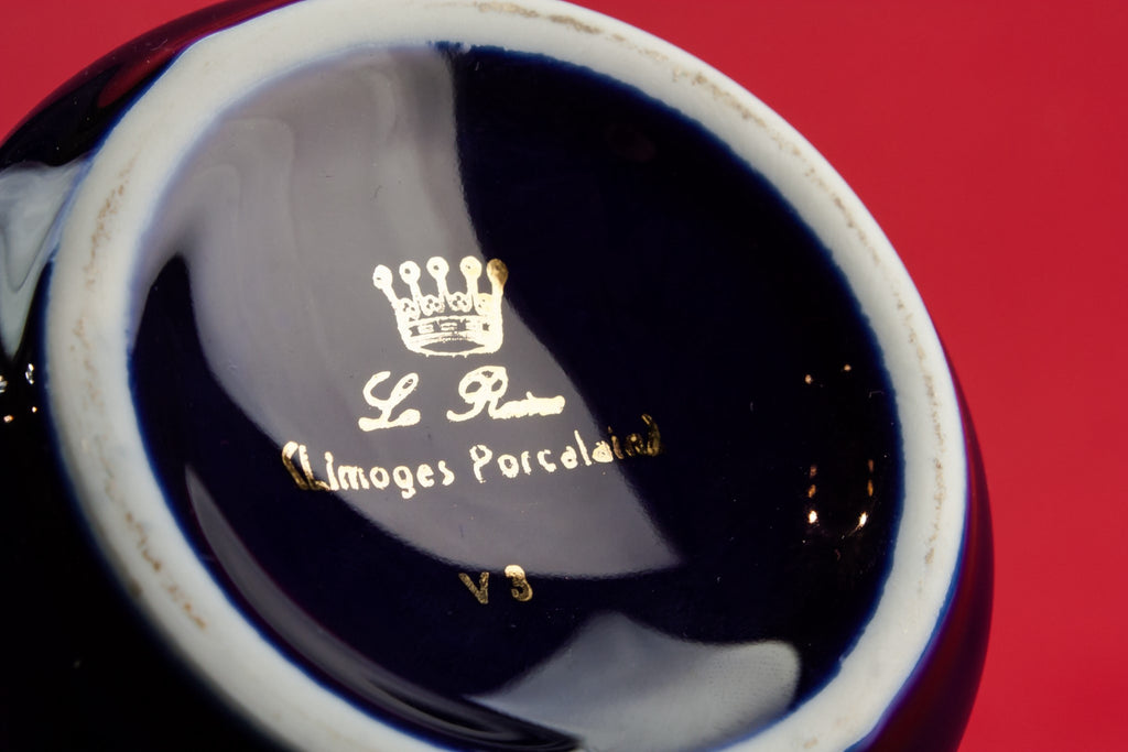 Limoges flute vase