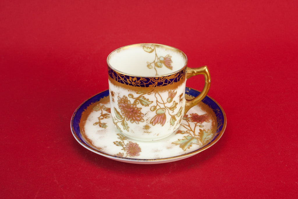 Gold bone china coffee cup