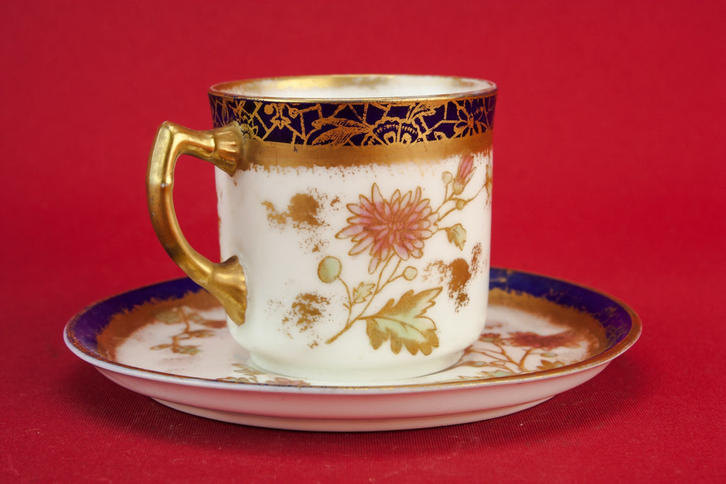 Gold bone china coffee cup