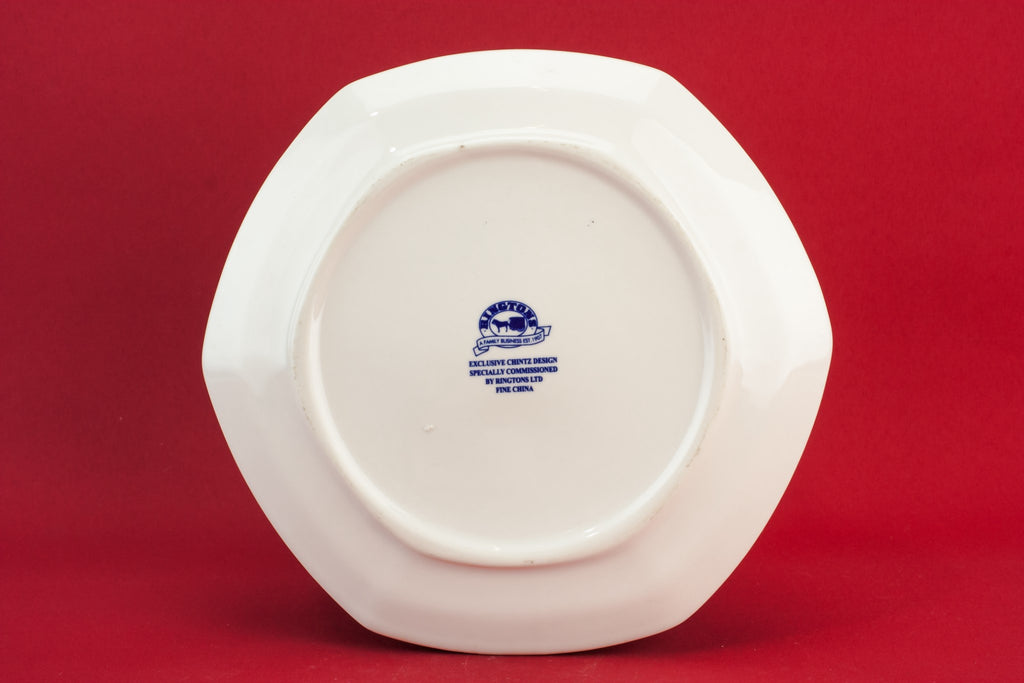 Blue chintz serving dish