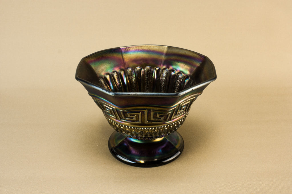 Carnival glass bowl