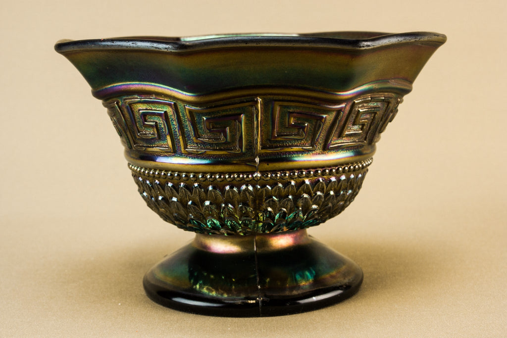 Carnival glass bowl