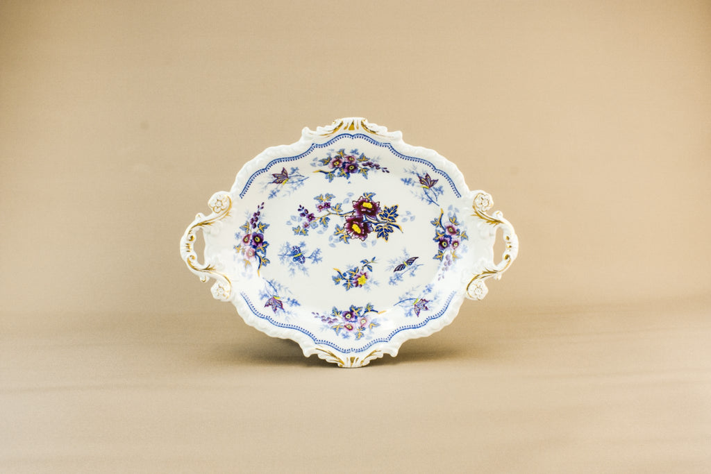 Victorian pottery serving dish