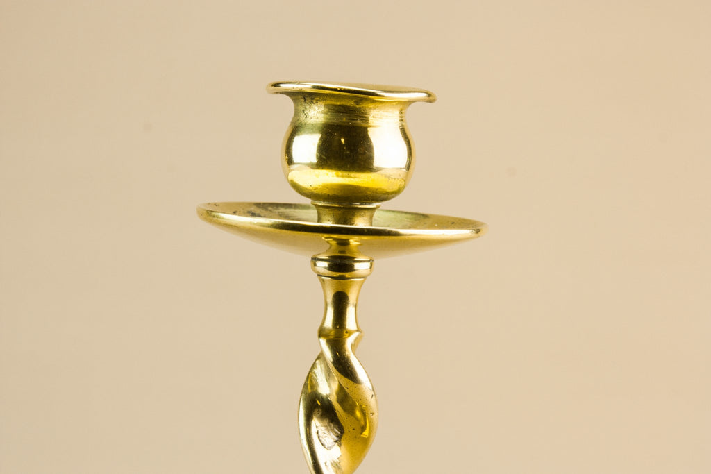 2 barley twist candlesticks