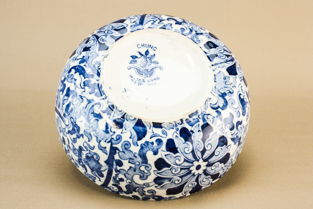 Art Deco pottery serving bowl