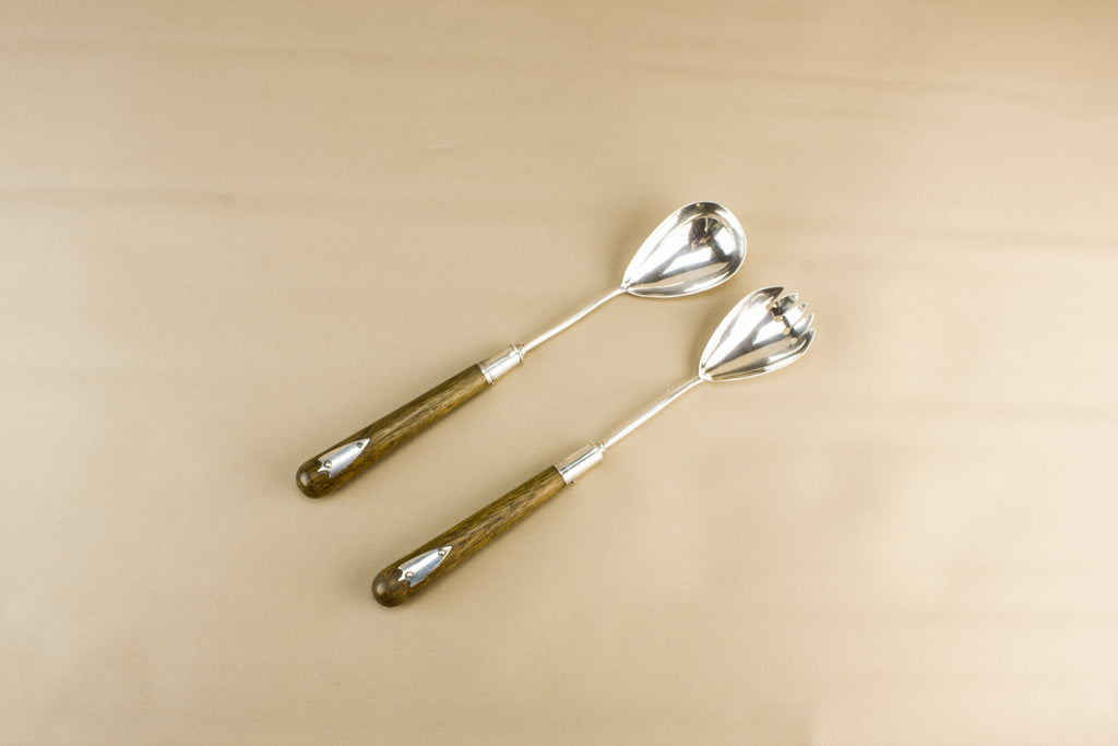2 Art Deco serving spoons