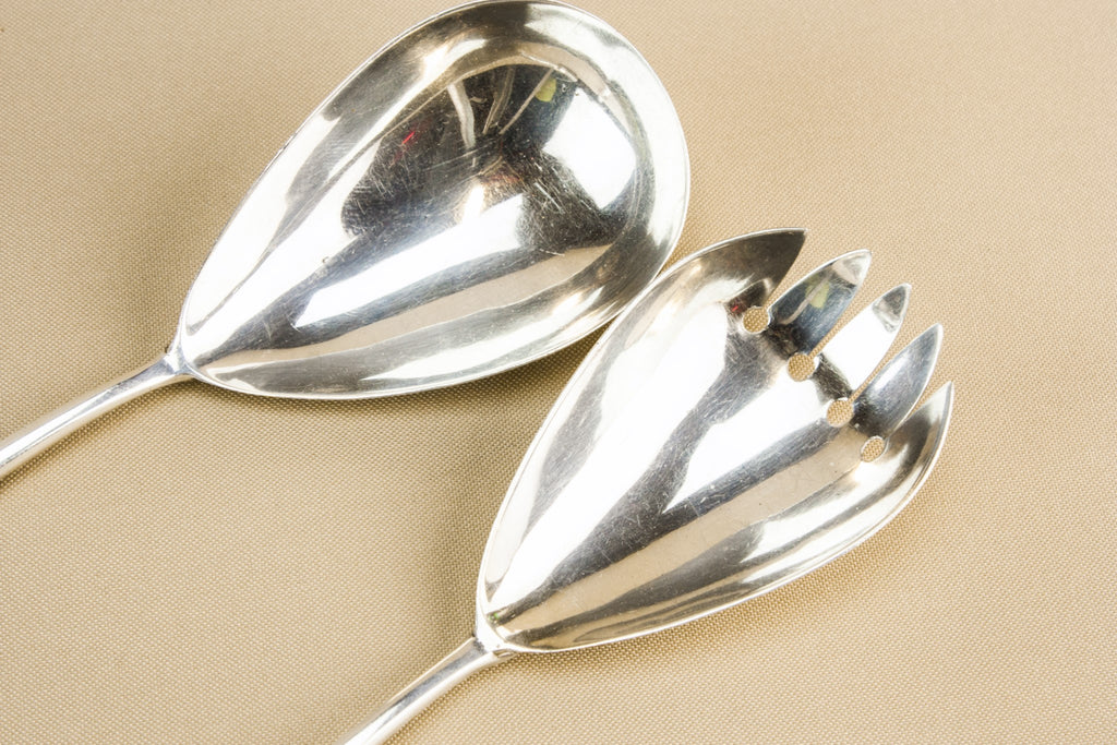 2 Art Deco serving spoons