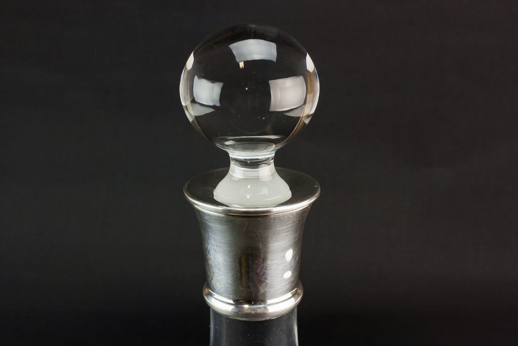 Blown glass pear decanter