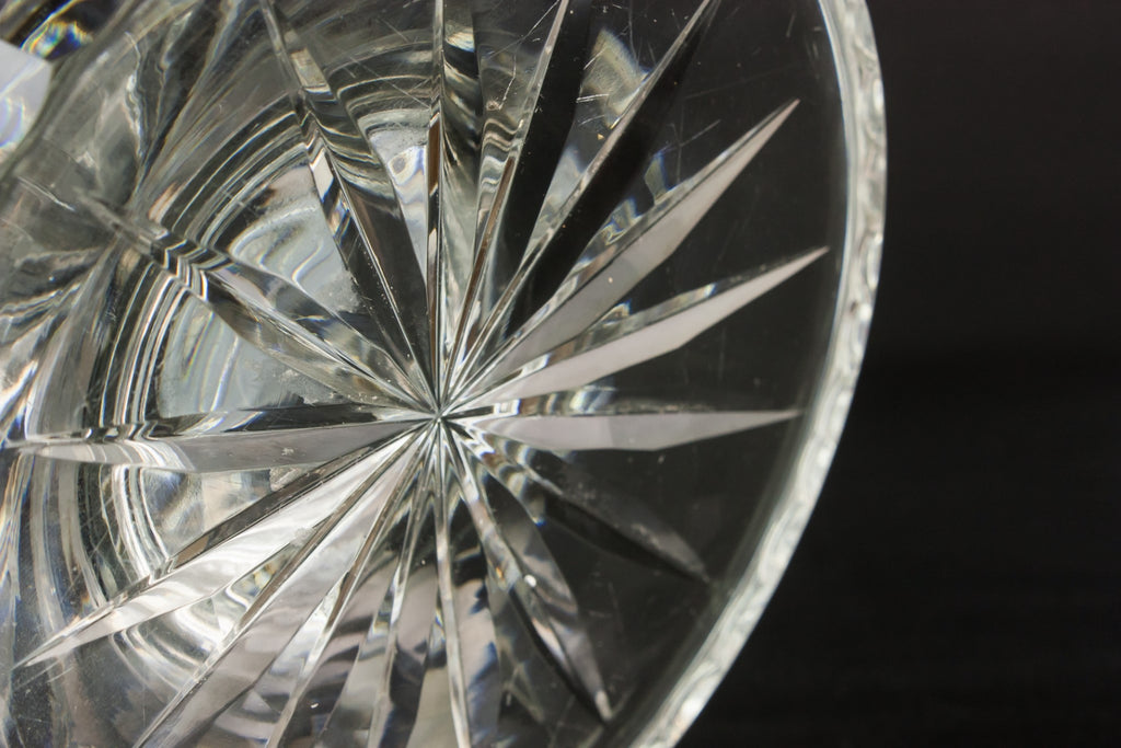 Massive glass punch bowl