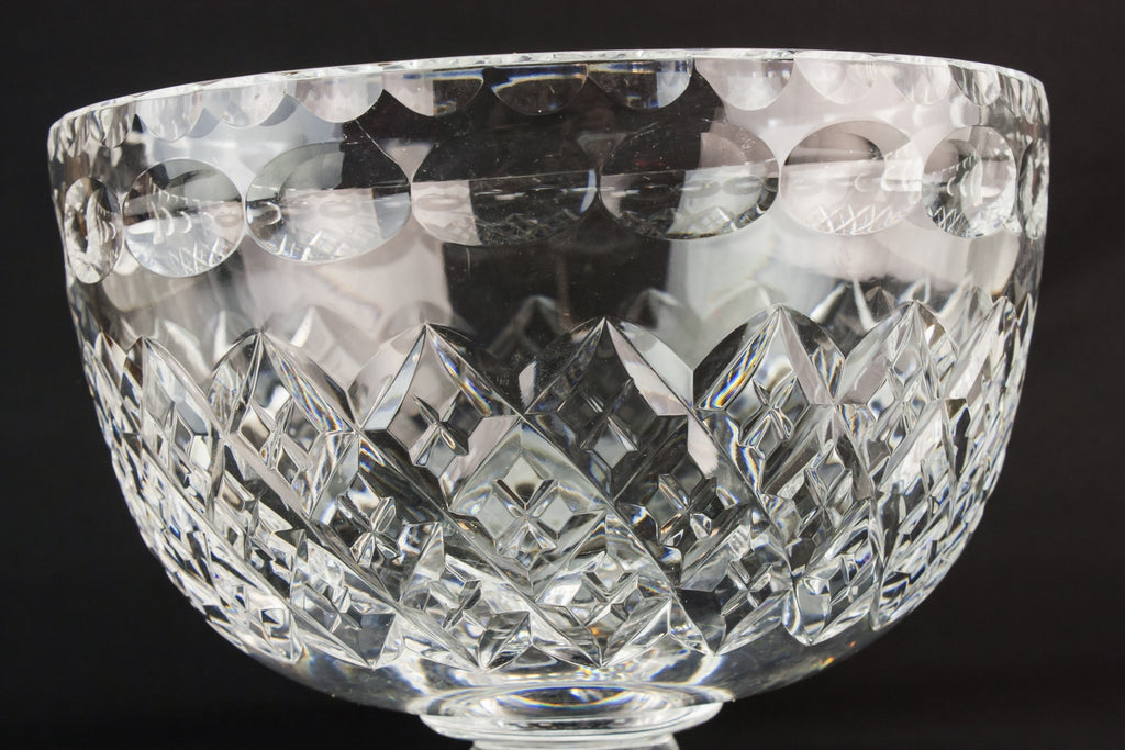 Cut glass stem bowl