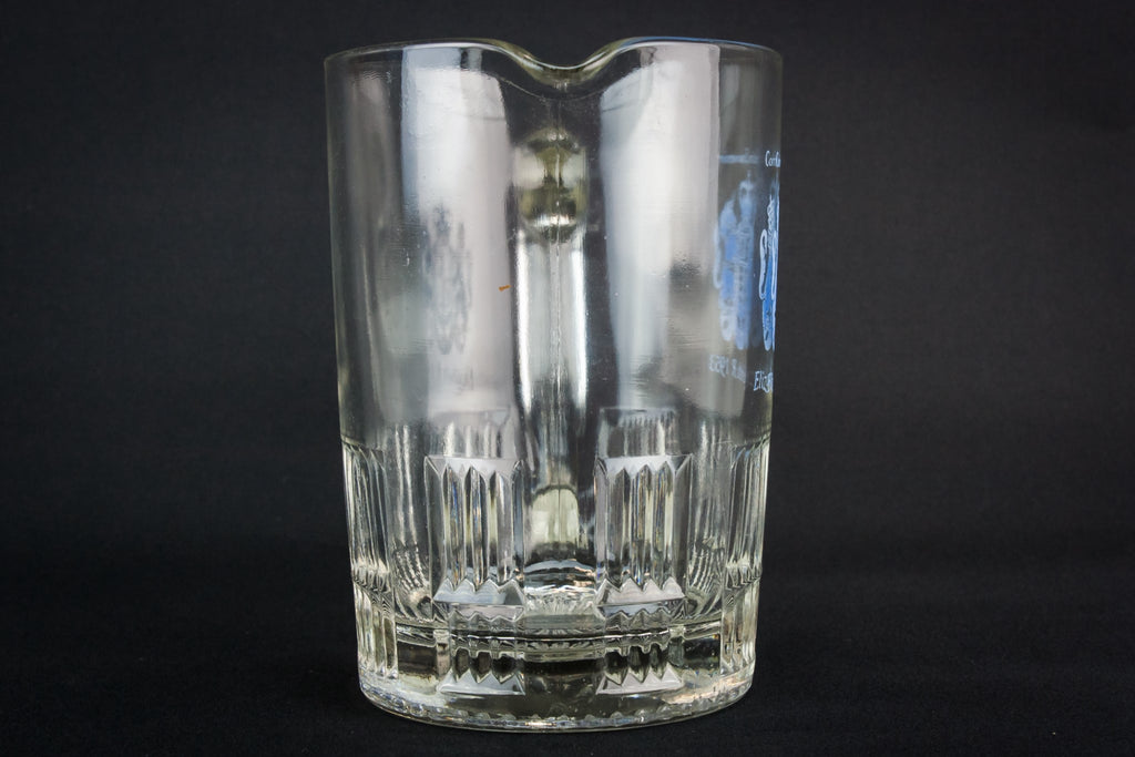 Coronation glass jug