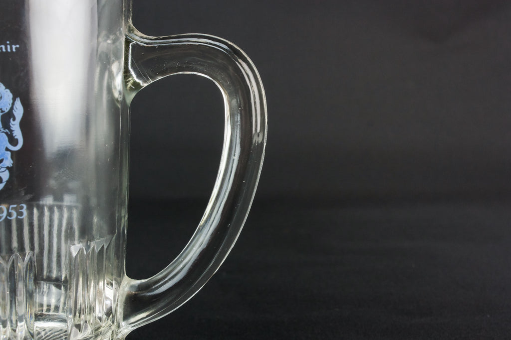 Coronation glass jug