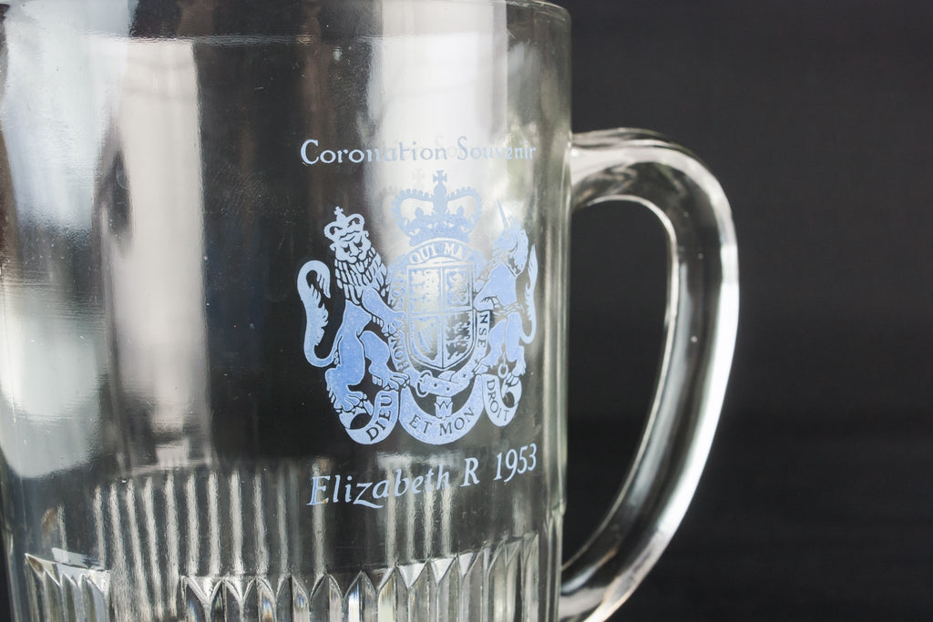 Coronation glass jug