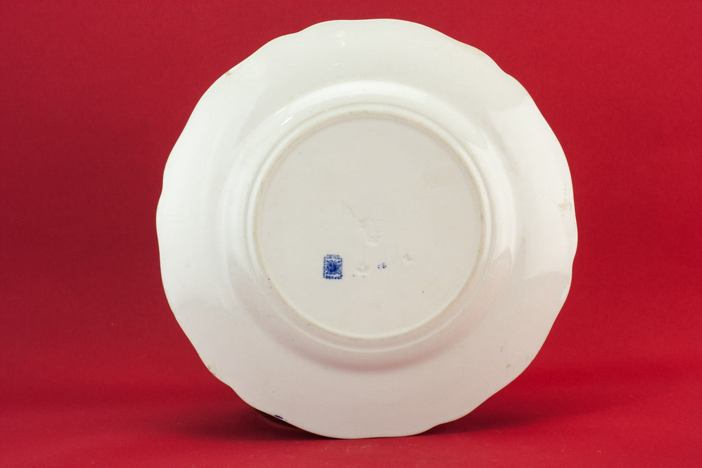 Blue and white plate