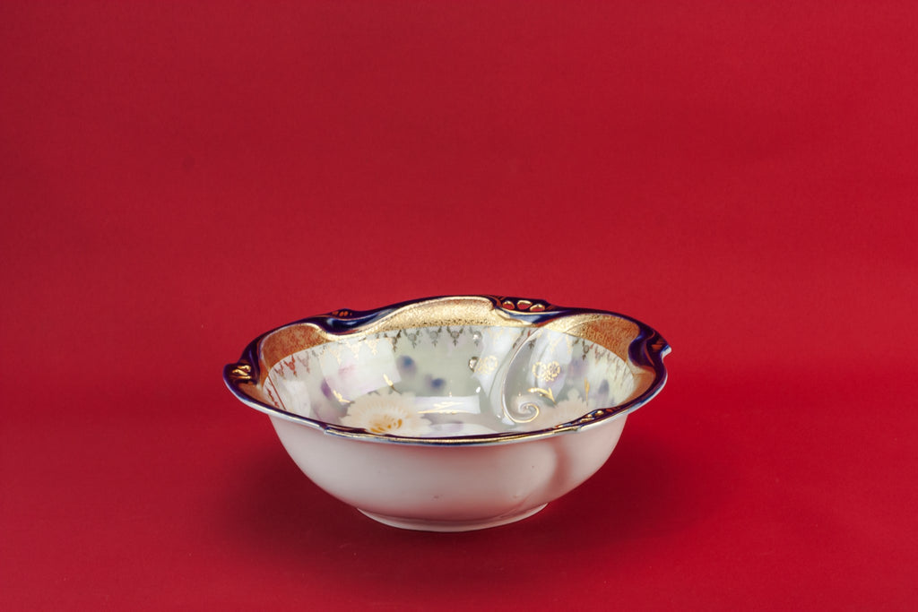 Porcelain floral bowl