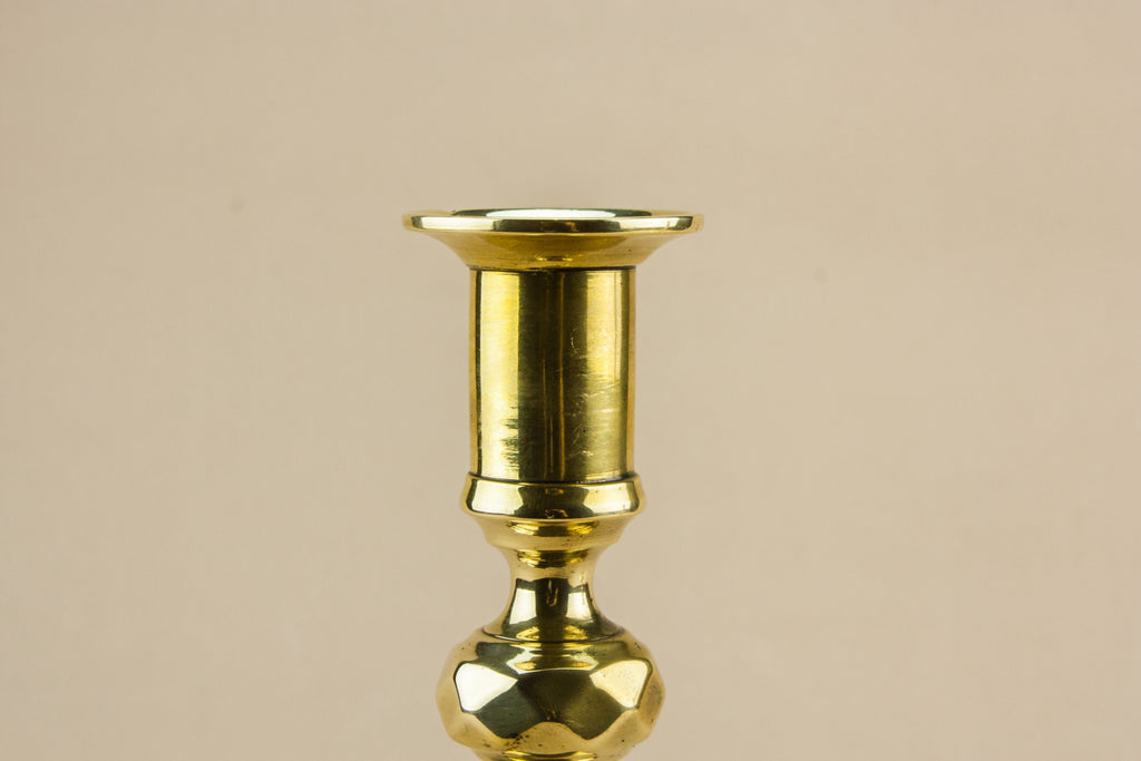 2 brass medium candlesticks