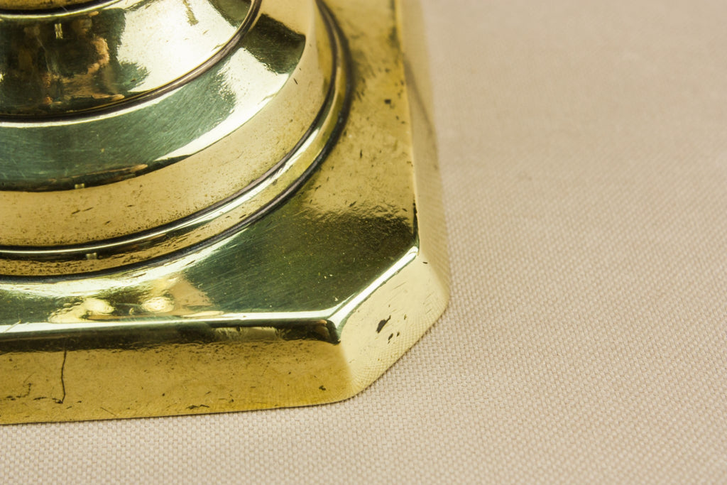 2 brass medium candlesticks