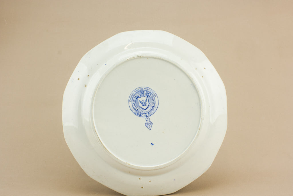Blue and white serving dish