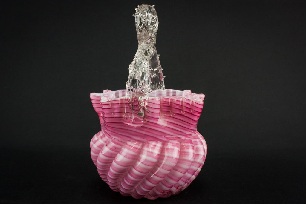 Victorian glass sugar bowl