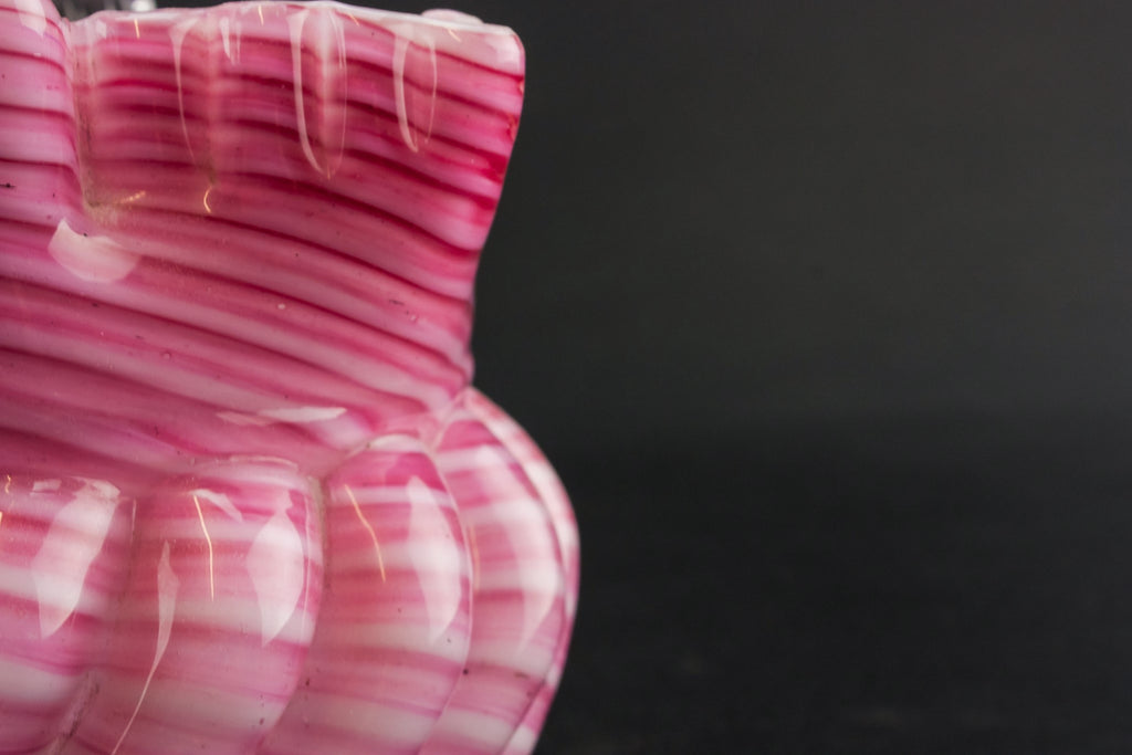 Victorian glass sugar bowl