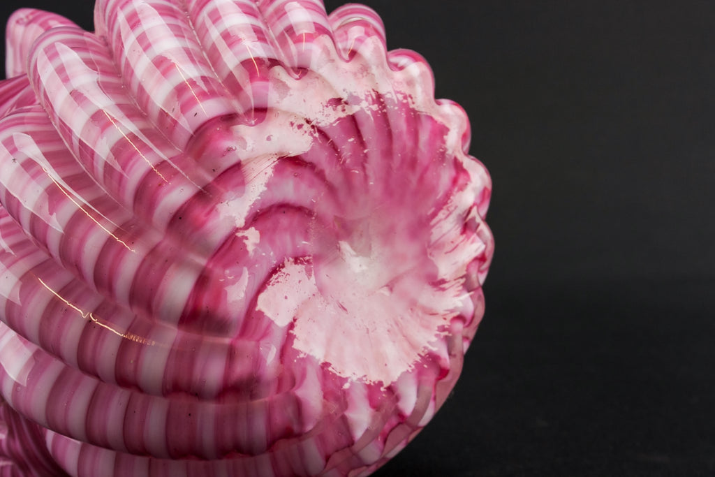 Victorian glass sugar bowl