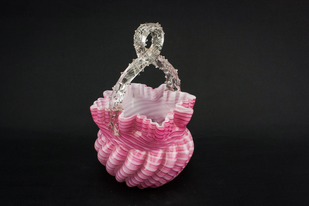 Victorian glass sugar bowl