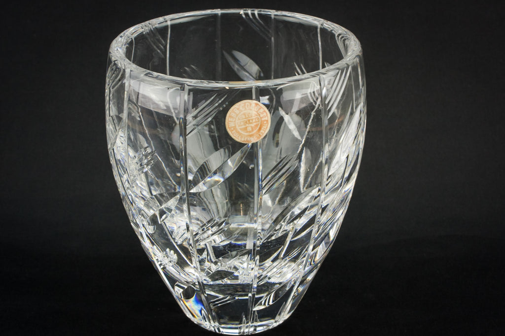 Webb Corbett glass vase