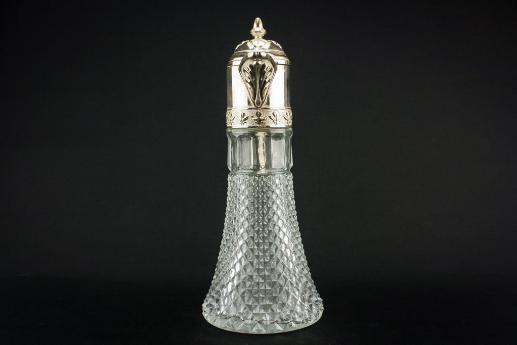 Moulded glass tapered carafe