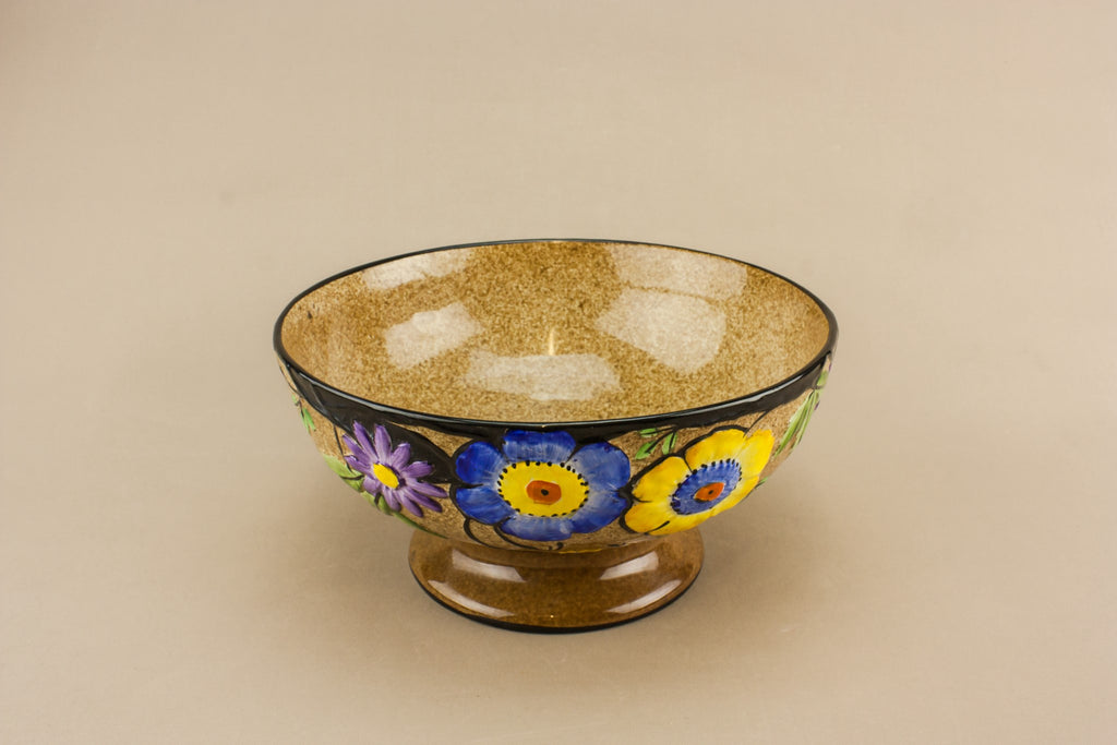 Art Deco pottery bowl