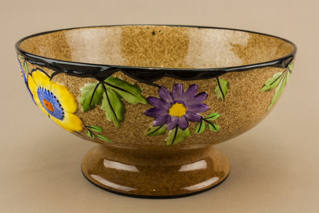 Art Deco pottery bowl