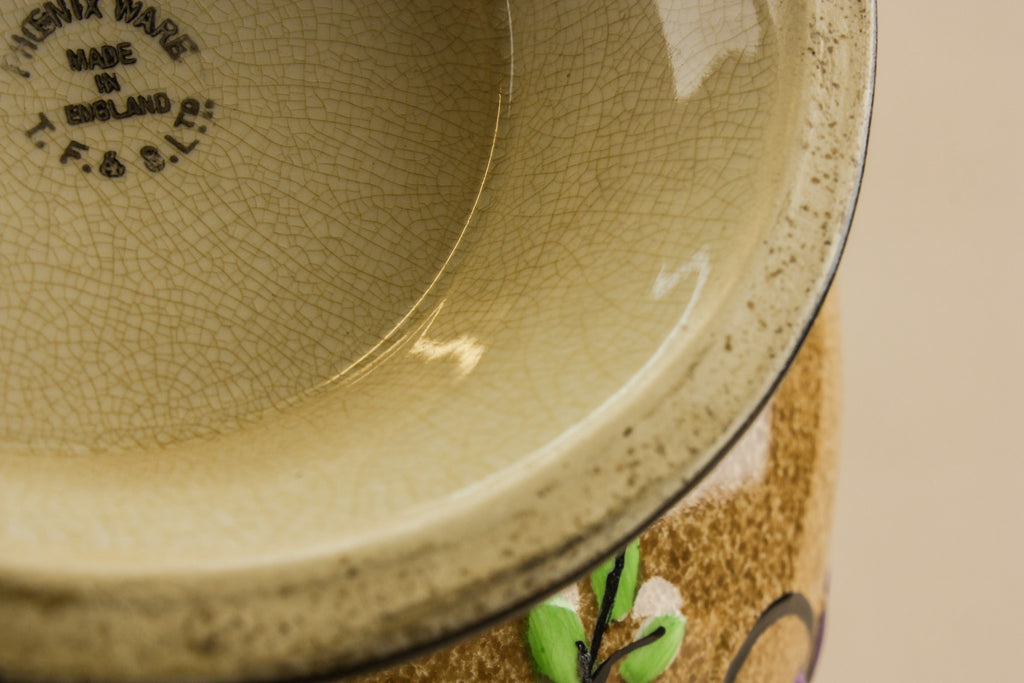 Art Deco pottery bowl