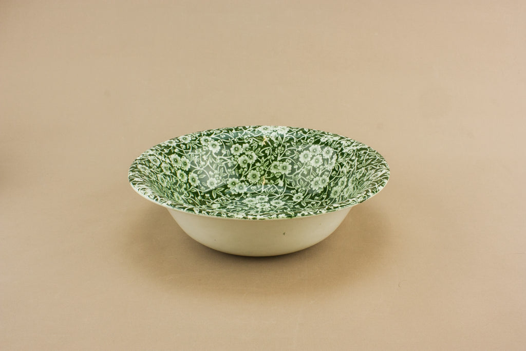 Green Calico serving bowl