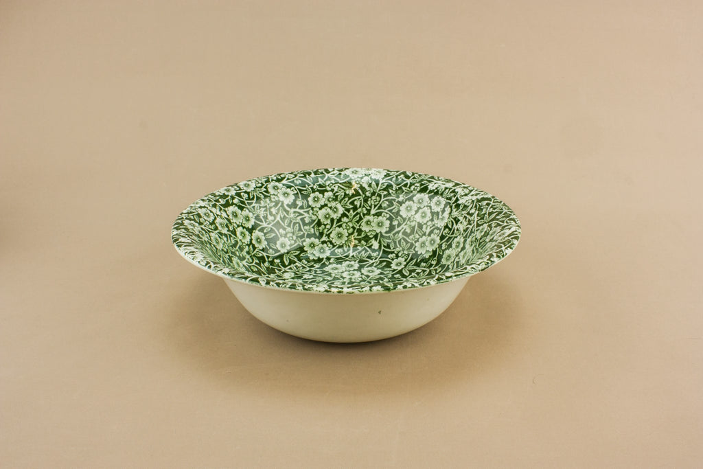 Green Calico serving bowl