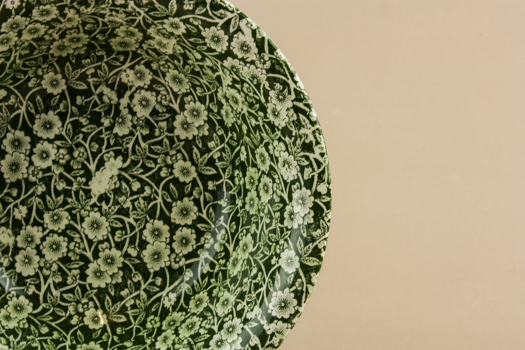 Green Calico serving bowl