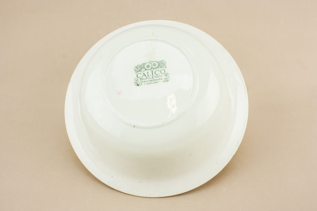 Green Calico serving bowl