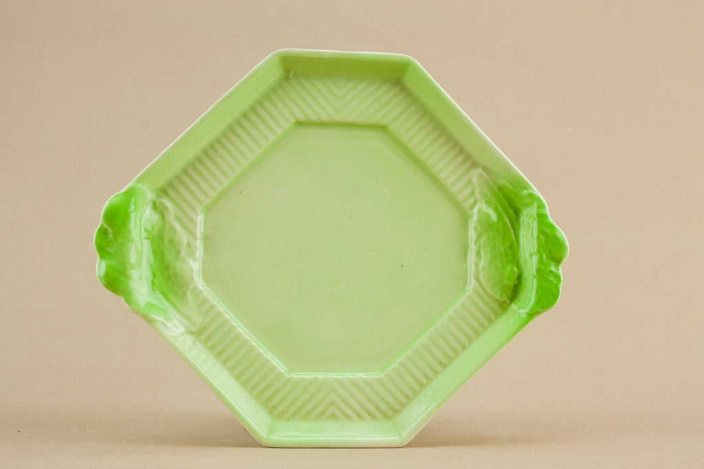Art Deco pottery gravy boat
