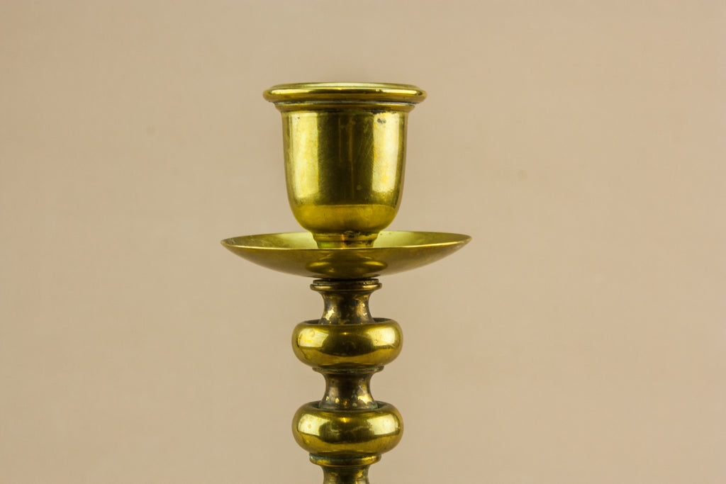 Pair of bobbin candlesticks