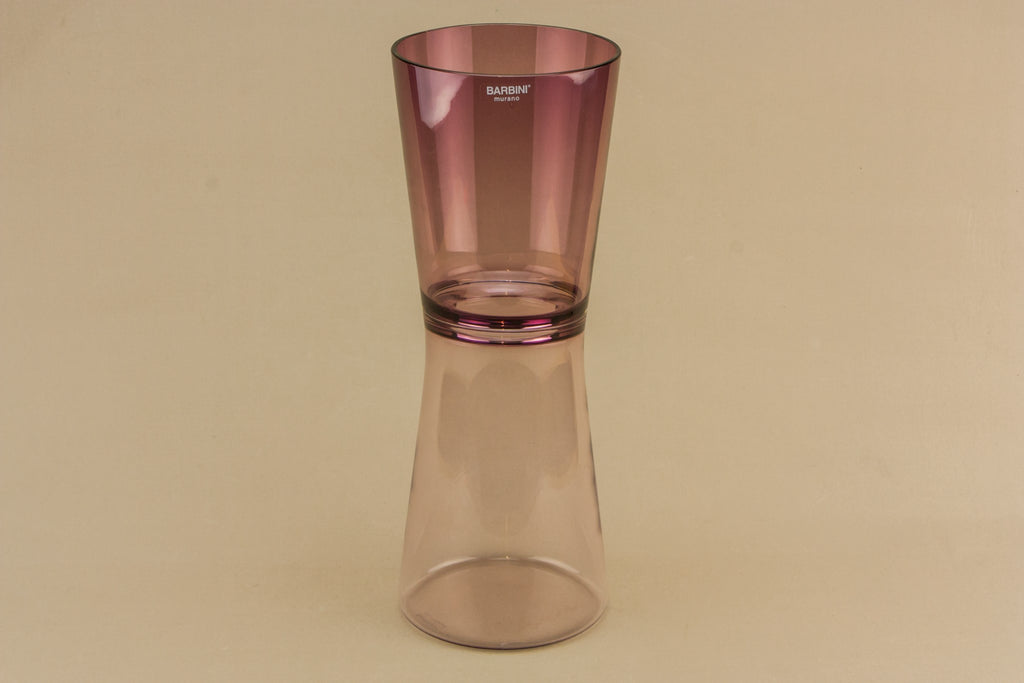 Barbini Murano glass vase