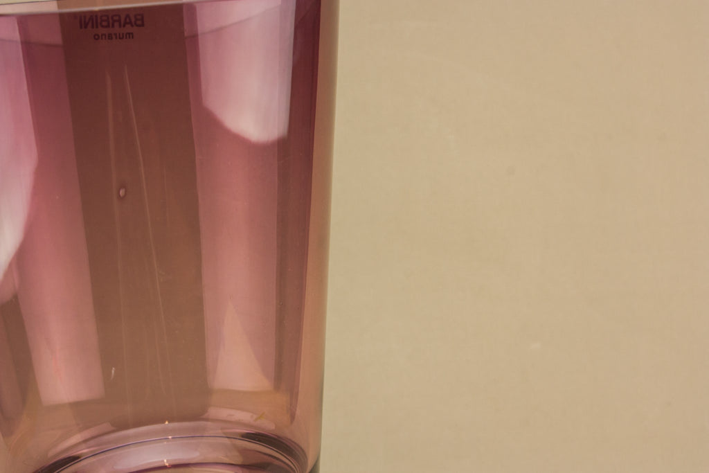 Barbini Murano glass vase
