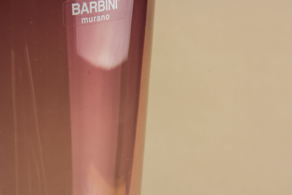 Barbini Murano glass vase