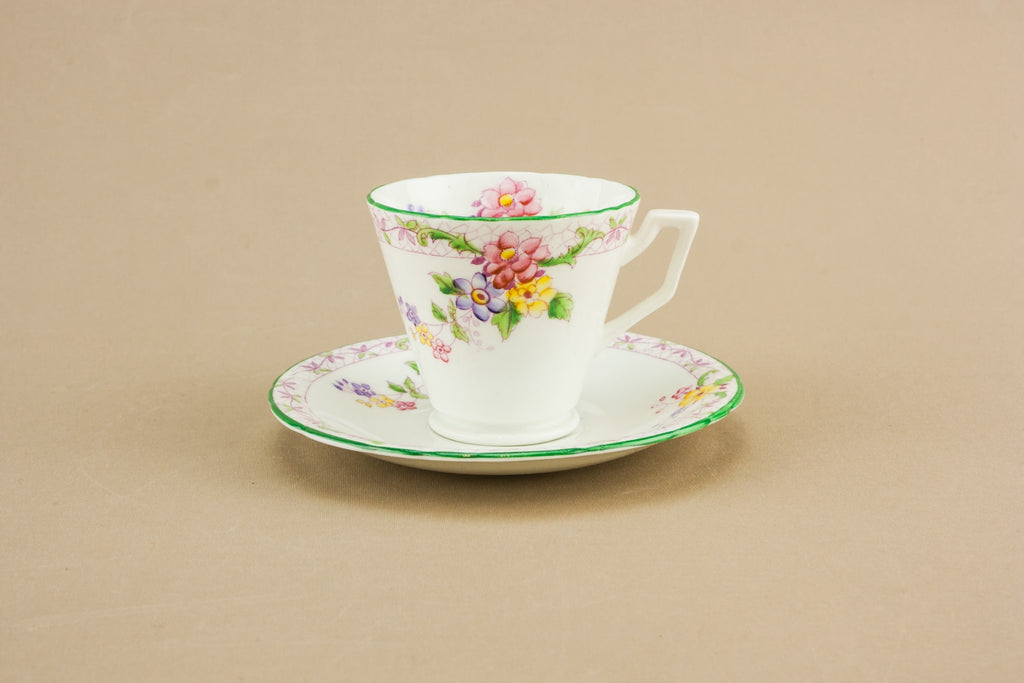 Bone china Art Deco teacup