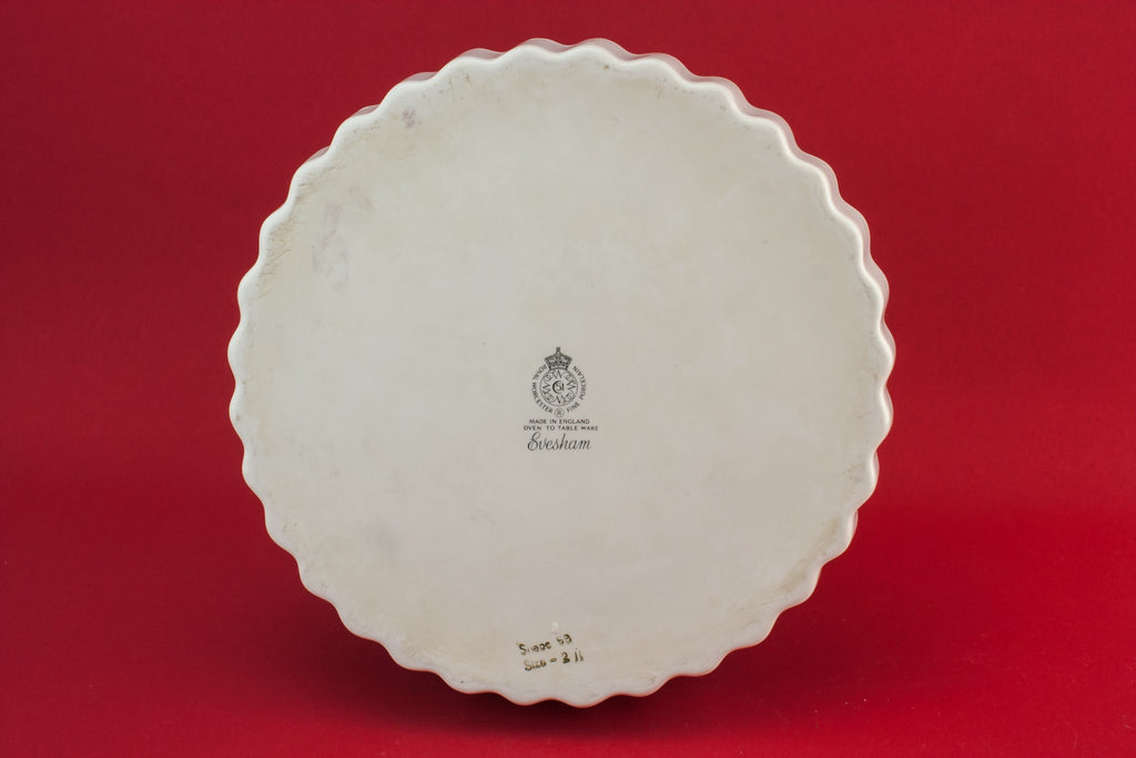 Retro bone china serving bowl