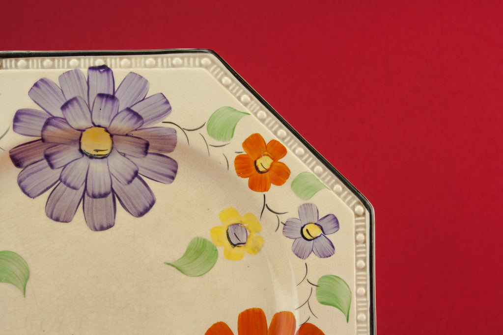 Art Deco pottery serving dish