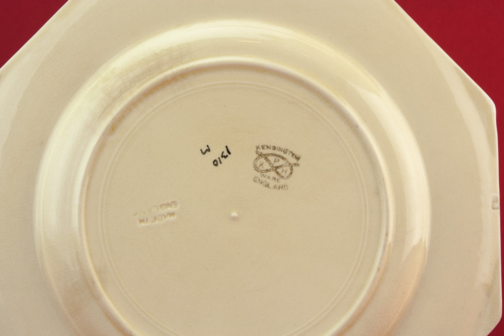 Art Deco pottery serving dish