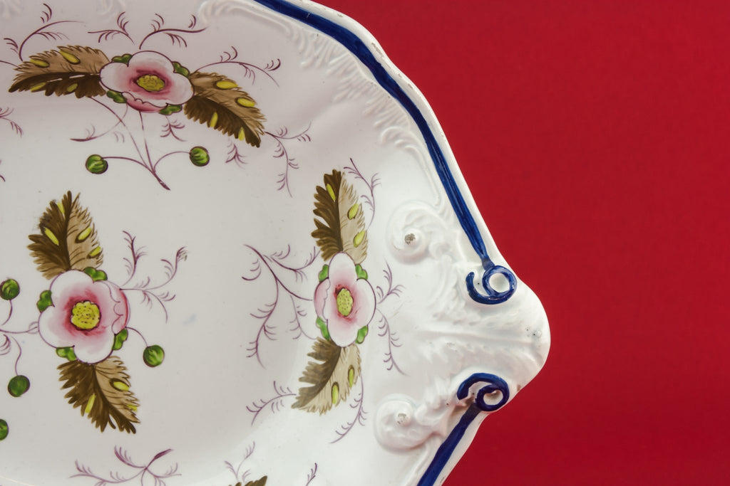 Victorian pottery serving dish