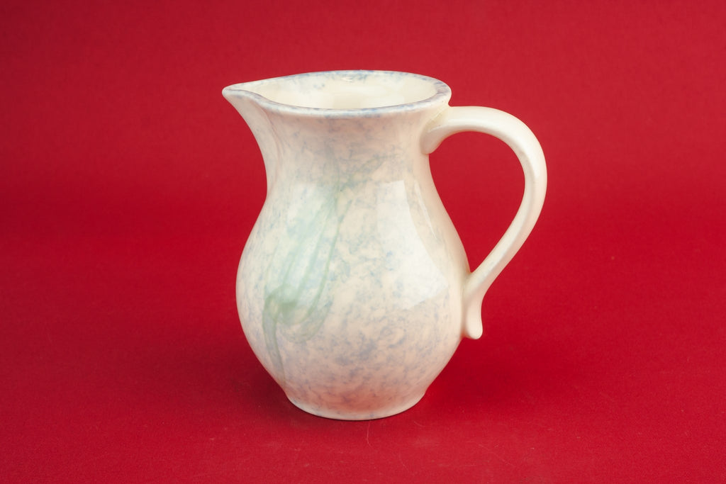 Pale blue milk jug