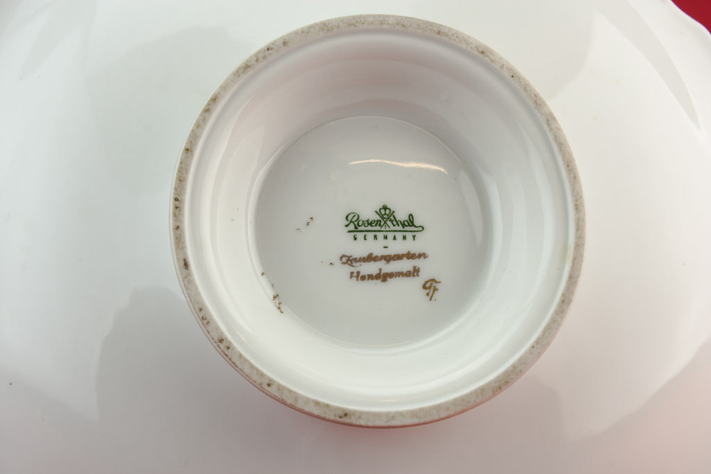 Art Deco porcelain cake stand