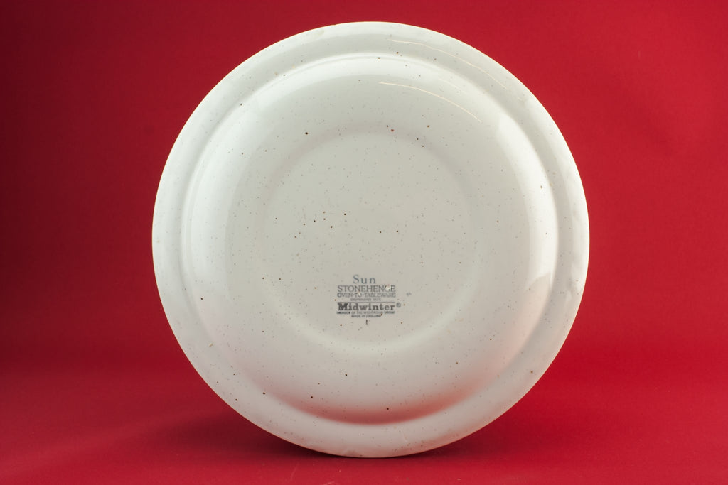 6 pottery dinner plates
