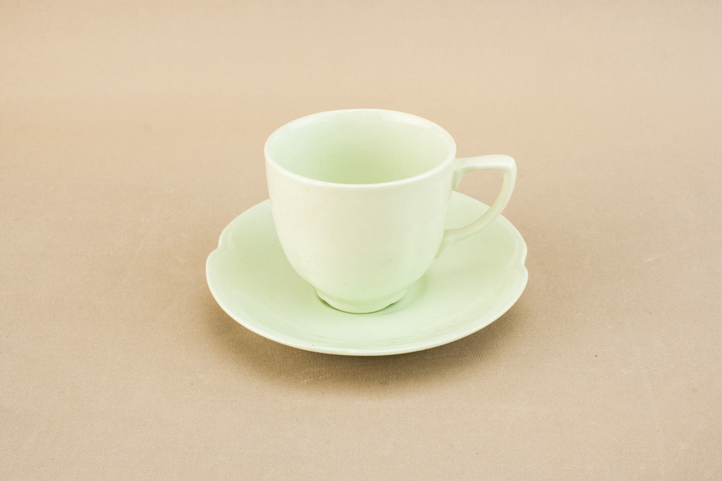 Green coffee set for six