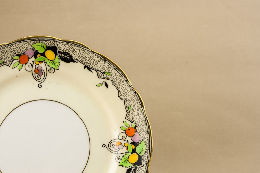 Art Deco bone china plate